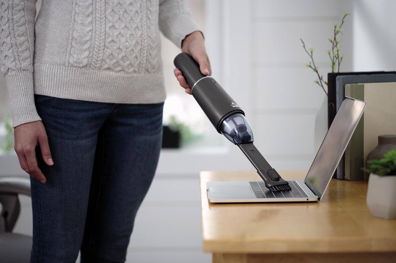 Alt View 2. BISSELL - AeroSlim Hand Vacuum - Titanium.