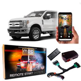 MPC - Smartphone Activated Remote Start For 2017-2019 Ford F-250 Key-to-Start Diesel - Black