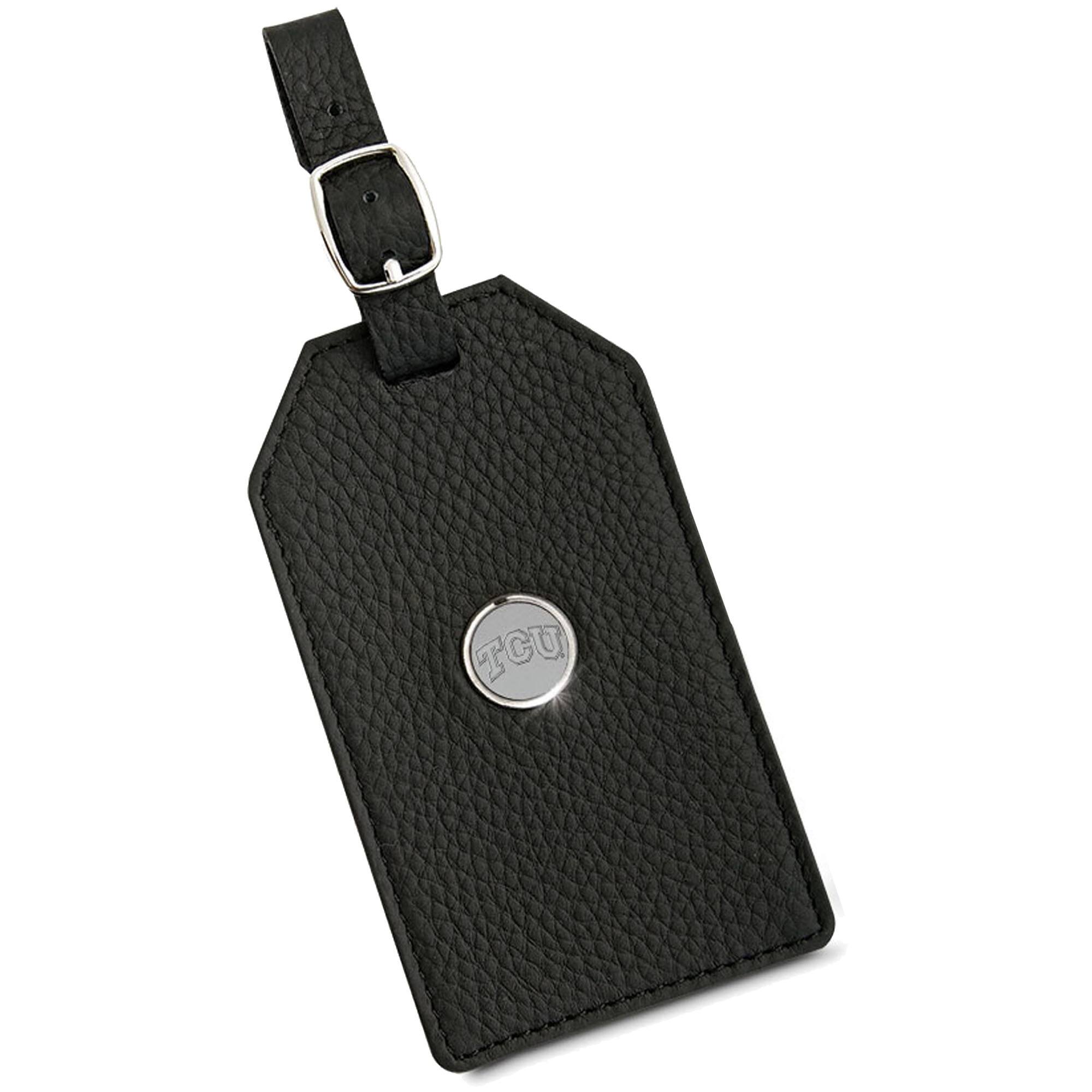 Jardine - TCU Horned Frogs Leather Luggage Tag - Black price history on PriceWatchPro
