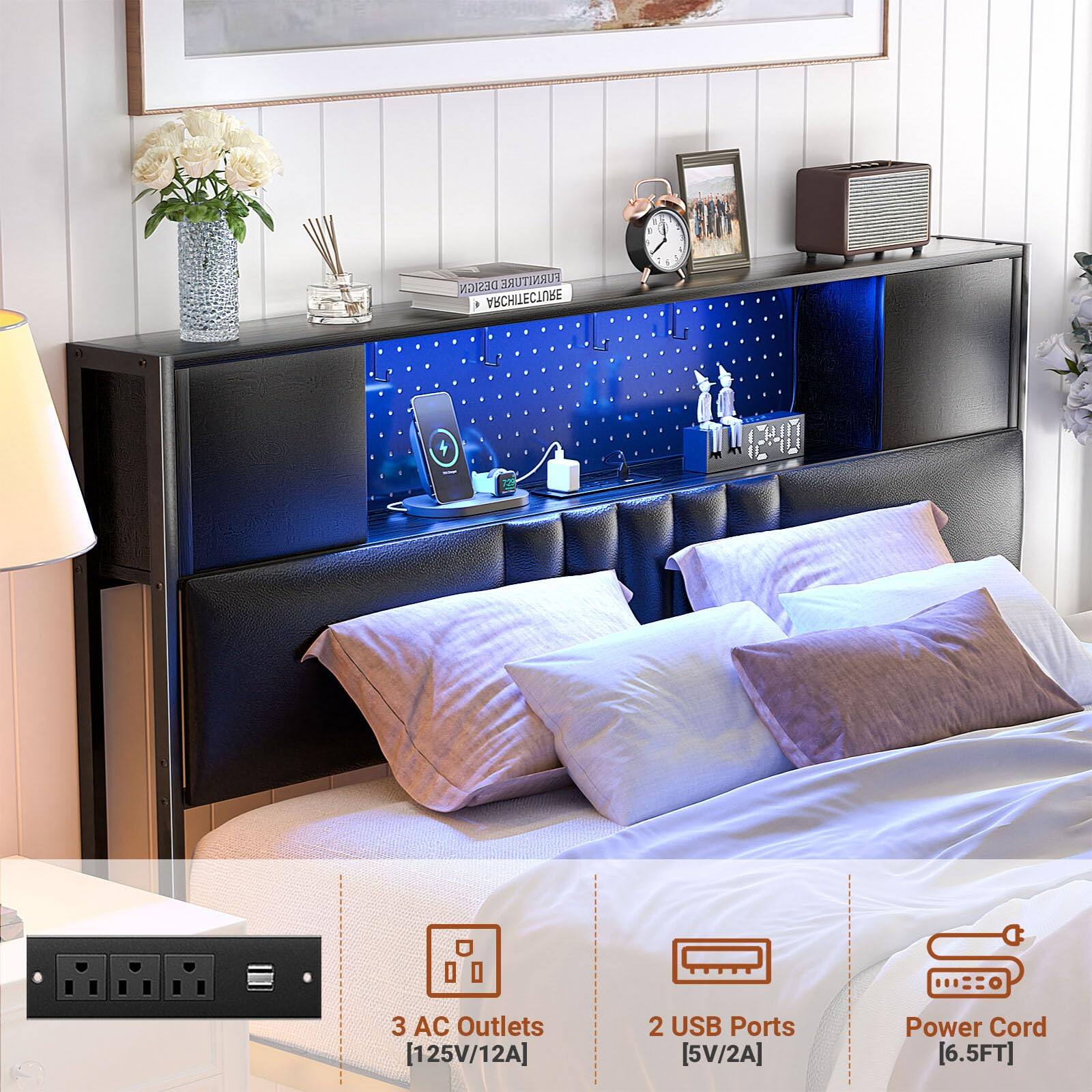 DESIGN FUNNITURE ARCHITECTURE

- 3 AC Outlets [125V/12A]
- 2 USB Ports [5V/2A]
- Power Cord [6.5FT]