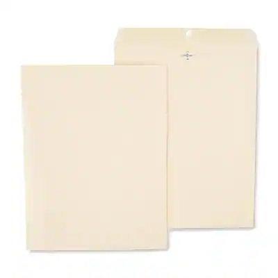 Front. Staples - Extra-Heavyweight Clasp & Moistenable Glue #15 1/2 Catalog Envelope, 12" x 15 1/2", Beige, 100/Box - Manila.