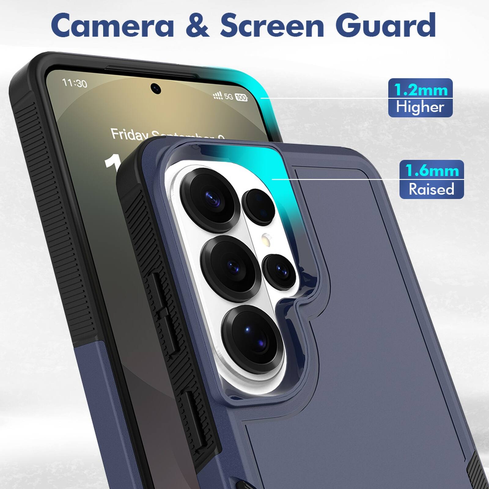Camera & Screen Guard

11:30 Friday

1.2mm Higher

1.6mm Raised
