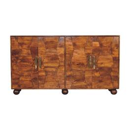 Artisan Furniture - Solid Wood Wavecrest Chestnut Cabinet - Brown