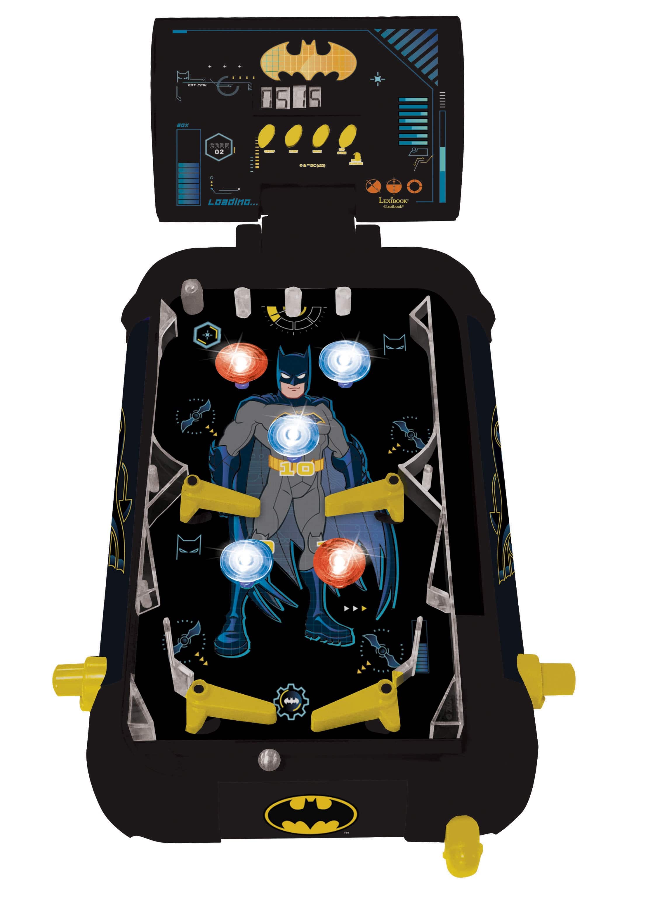 Lexibook - Batman Electronic Table Pinball with Sounds, Lights & Digital Scoring