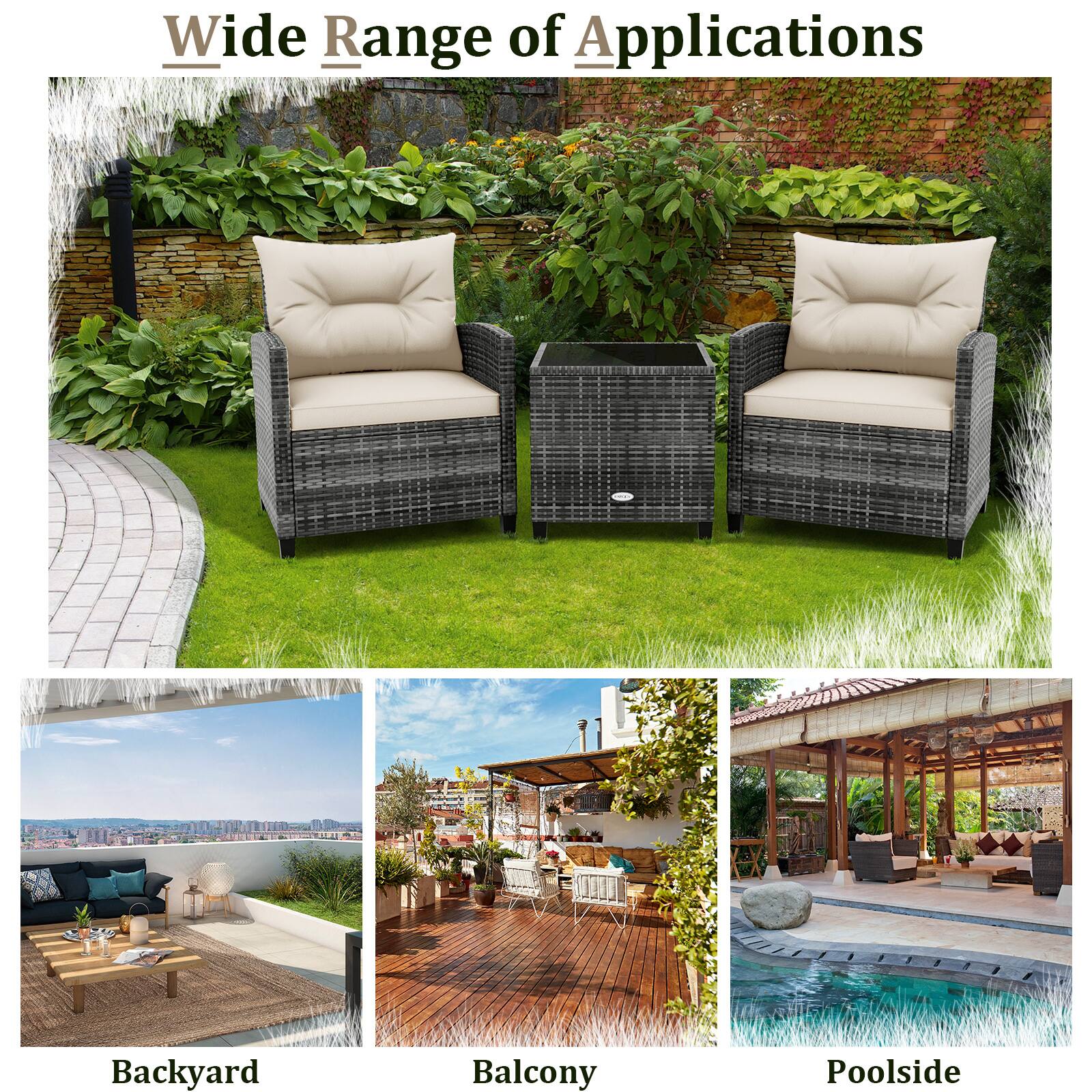 Wide Range of Applications

Backyard  
Balcony  
Poolside