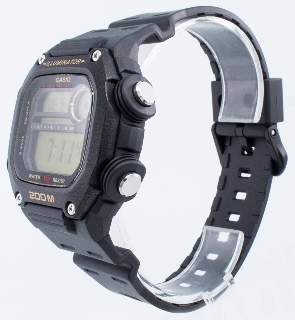 ガルシア2121FGHとダイワ8319D Casio Digital DW 291H 9AV Quartz 200M Men's Watch Black DW-291H