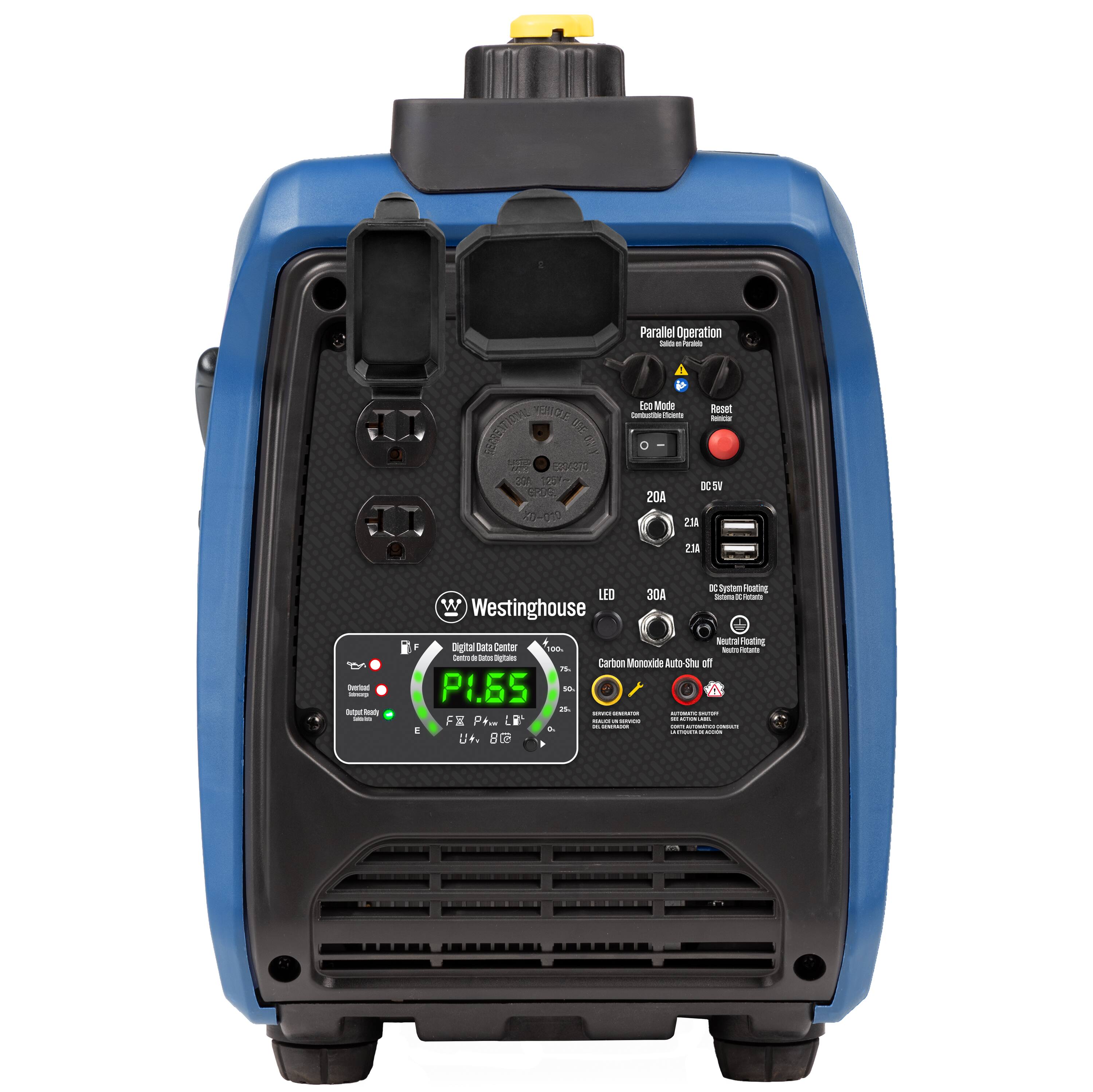 Parallel Operation  
Eco Mode  
Reset  
LED  
Westinghouse  
30A  
Carbon Monoxide Auto Shut-off  
Digital Data Center  
P1.65  
F1  
P1  
L1  
U1  
80%