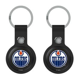 Keyscaper - Edmonton Oilers Two-Pack AirTag Holders - No Size - Black
