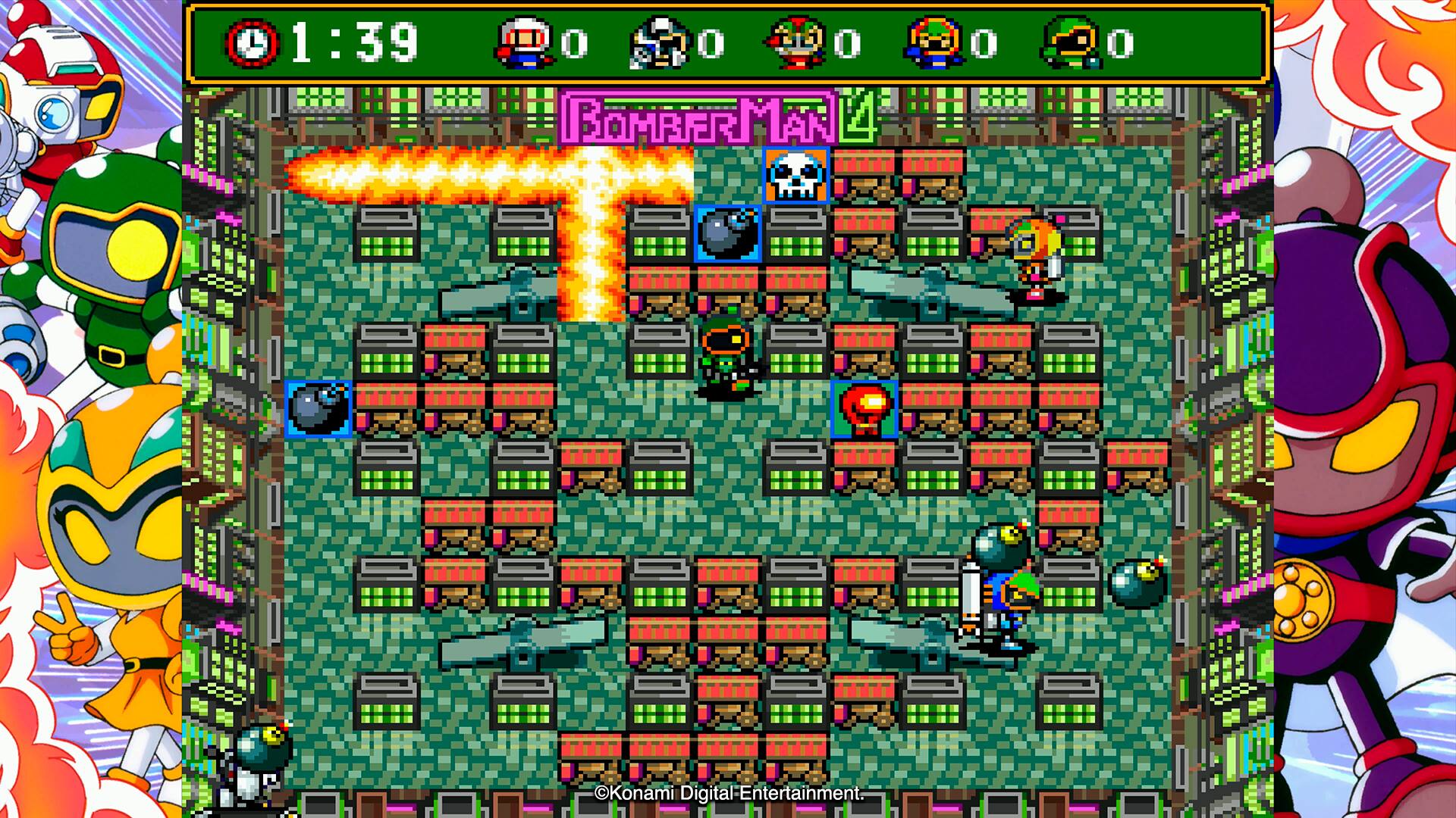 1:39  
0  
0  
0  
0  
0  
0  
BOMBERMAN  
©Konami Digital Entertainment