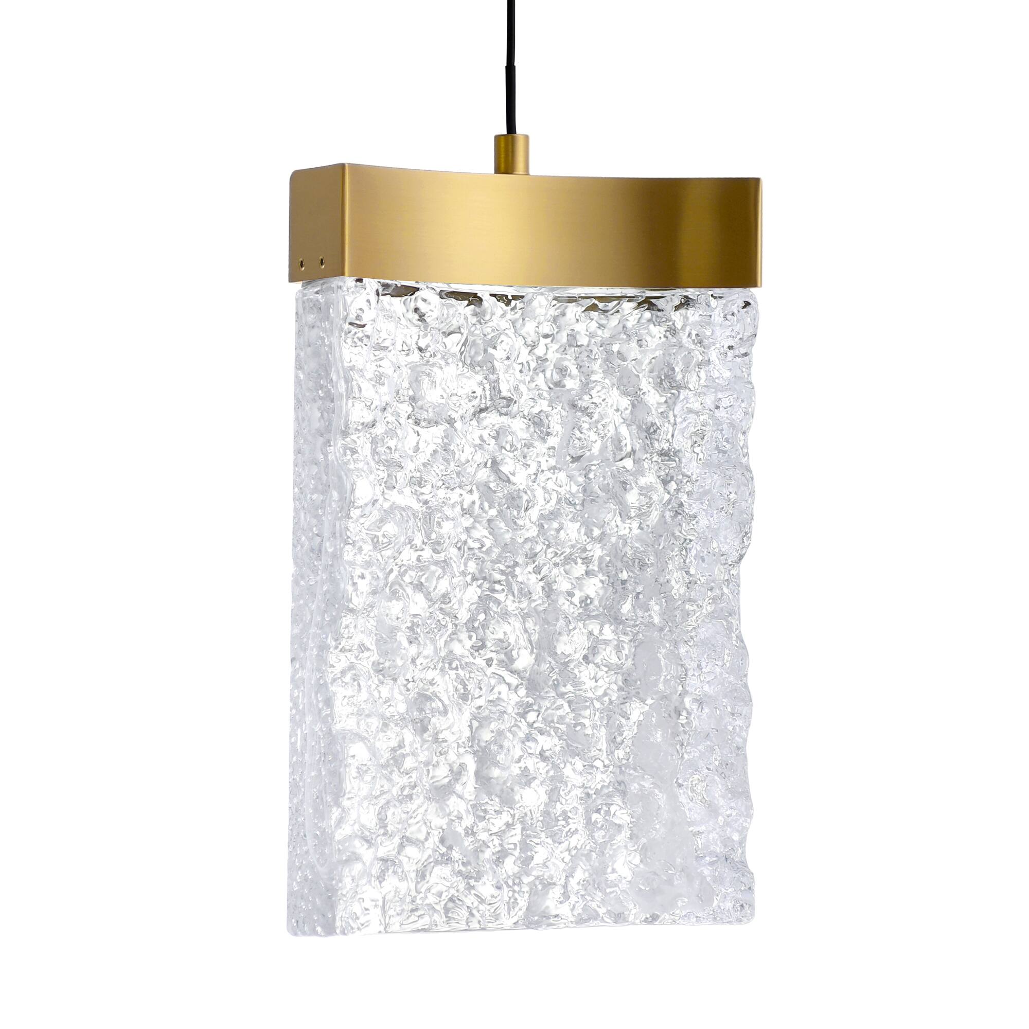 Alt View 1. CWI Lighting - Lava Integrated LED Brass Chandelier - Brass.