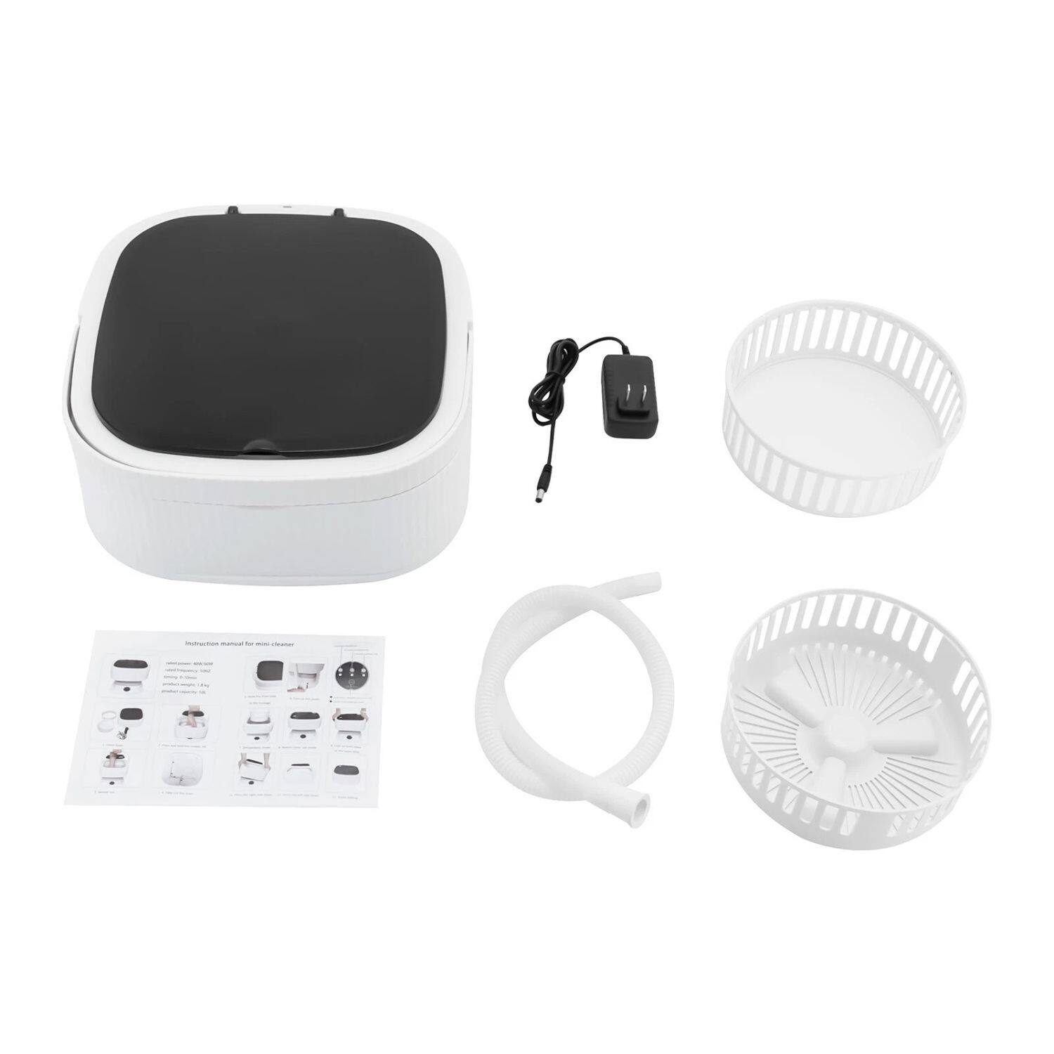 Alt View 6. Home Collection - Foldable 10L Portable Mini Washing Machine – Khaki Compact Washer for Underwear & Small Laundry - Khaki.