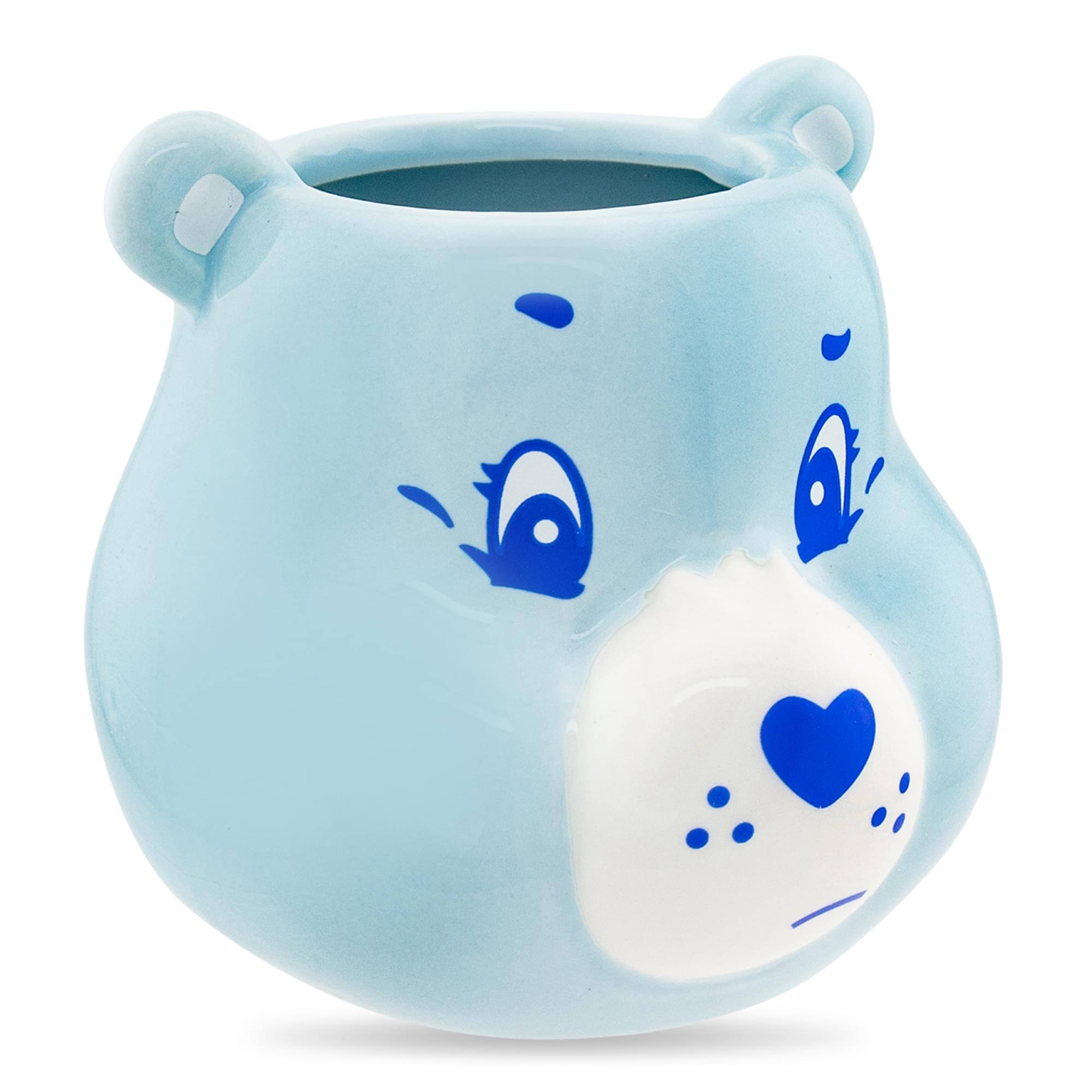 Alt View 1. Silver Buffalo - Care Bears Grumpy Bear Sculpted Ceramic Mini Mug | Holds 3 Ounces - Blue.