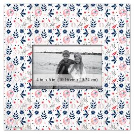 Fan Creations - New York Yankees 10'' x 10'' Floral Pattern Frame - Multicolor