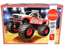 Skill 2 Model Kit Chevrolet Silverado Monster Truck "Coca-Cola" 1/25 Scale Model by AMT - Multi