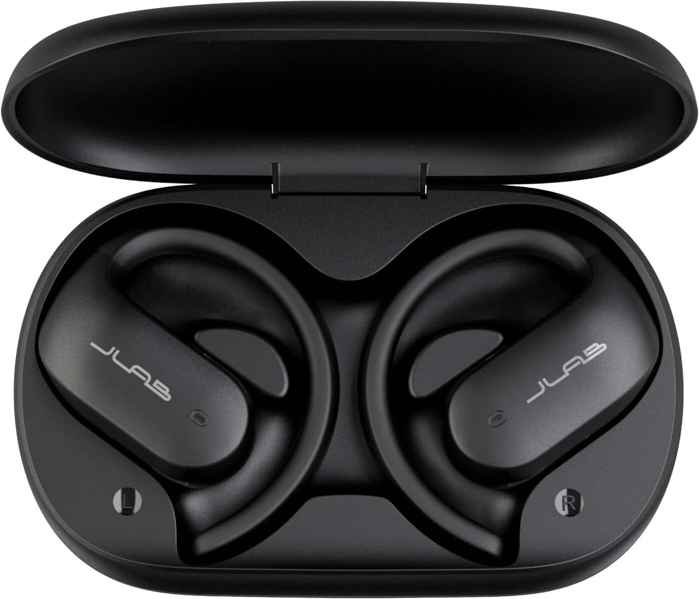 Angle. JLab - Jbuds Open Sport Air Conduction Bluetooth Wireless Earbuds - Black.
