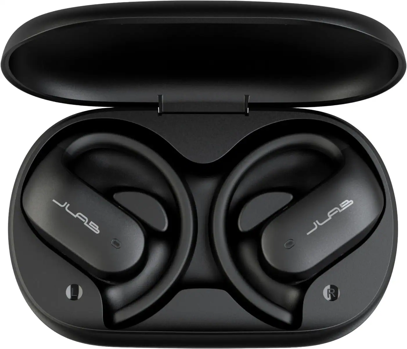 Angle. JLab - Jbuds Open Sport Air Conduction Bluetooth Wireless Earbuds - Black.