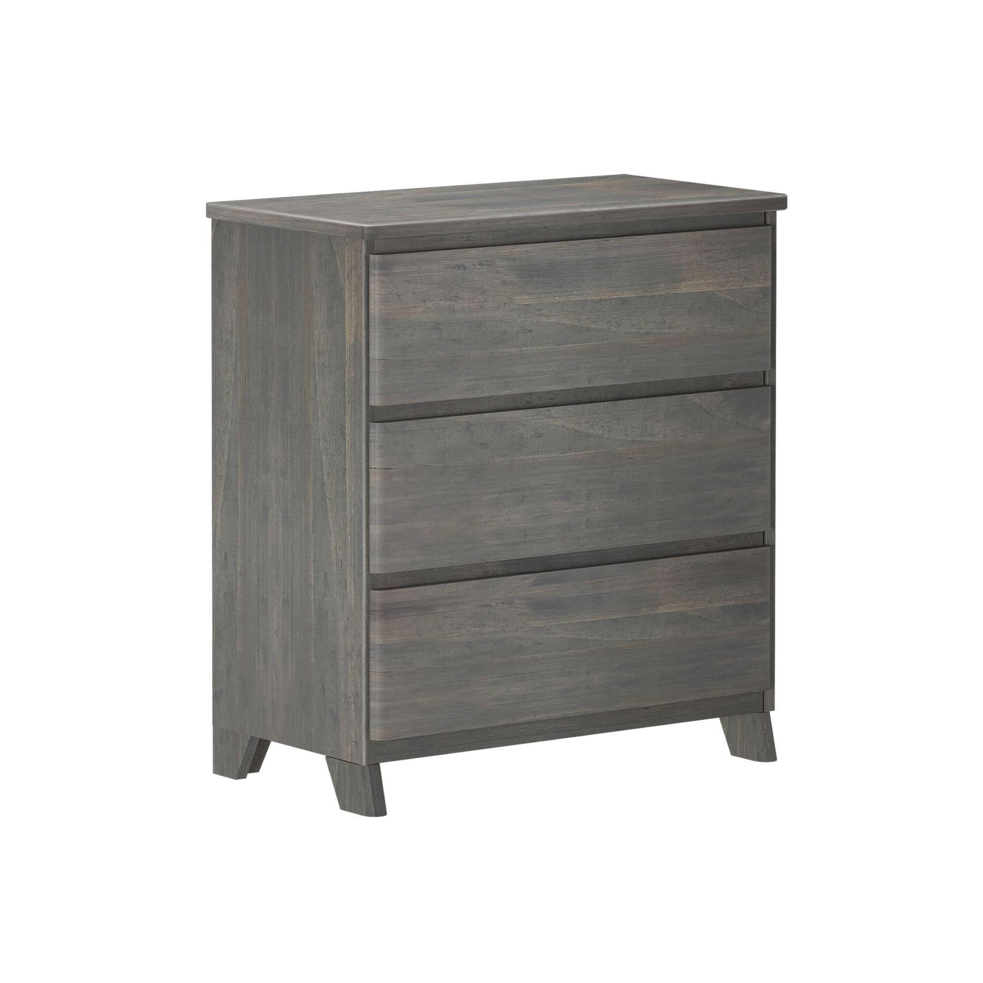 Alt View 7. Plank+Beam - Plank+Beam Modern Farmhouse 3 Drawer Dresser, Driftwood - Driftwood.