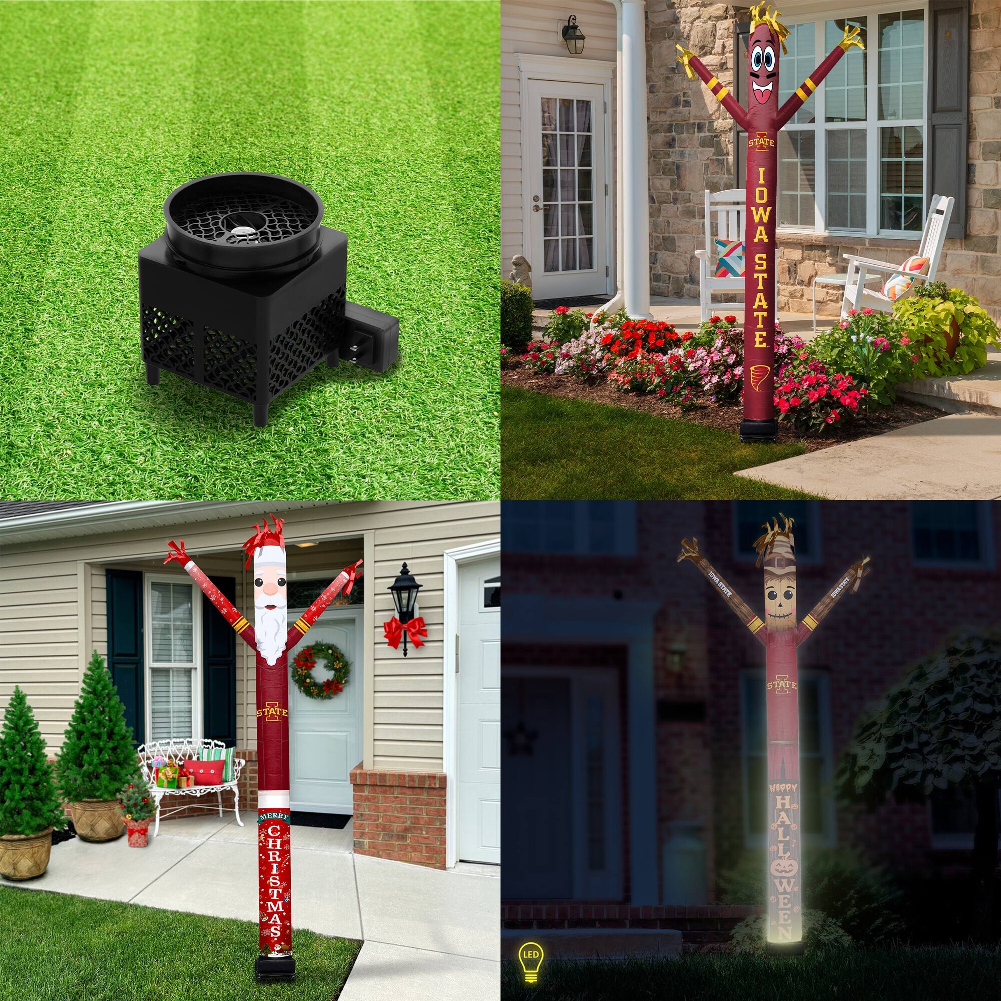 1. Iowa State
2. Christmas
3. Halloween