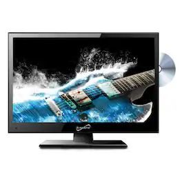 Supersonic - 15.6" 12 Volt ACDC LED HDTV with DVD Player, USB, SD Card Reader and HDMI