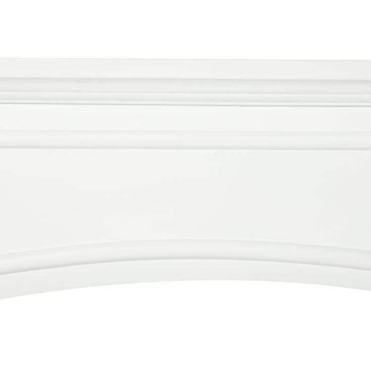 Alt View 8. PULUZ - Modern Fireplace Mantel, Surround Mantels for Fireplace with Decorative Pattern Interior Width 29 inch - White.