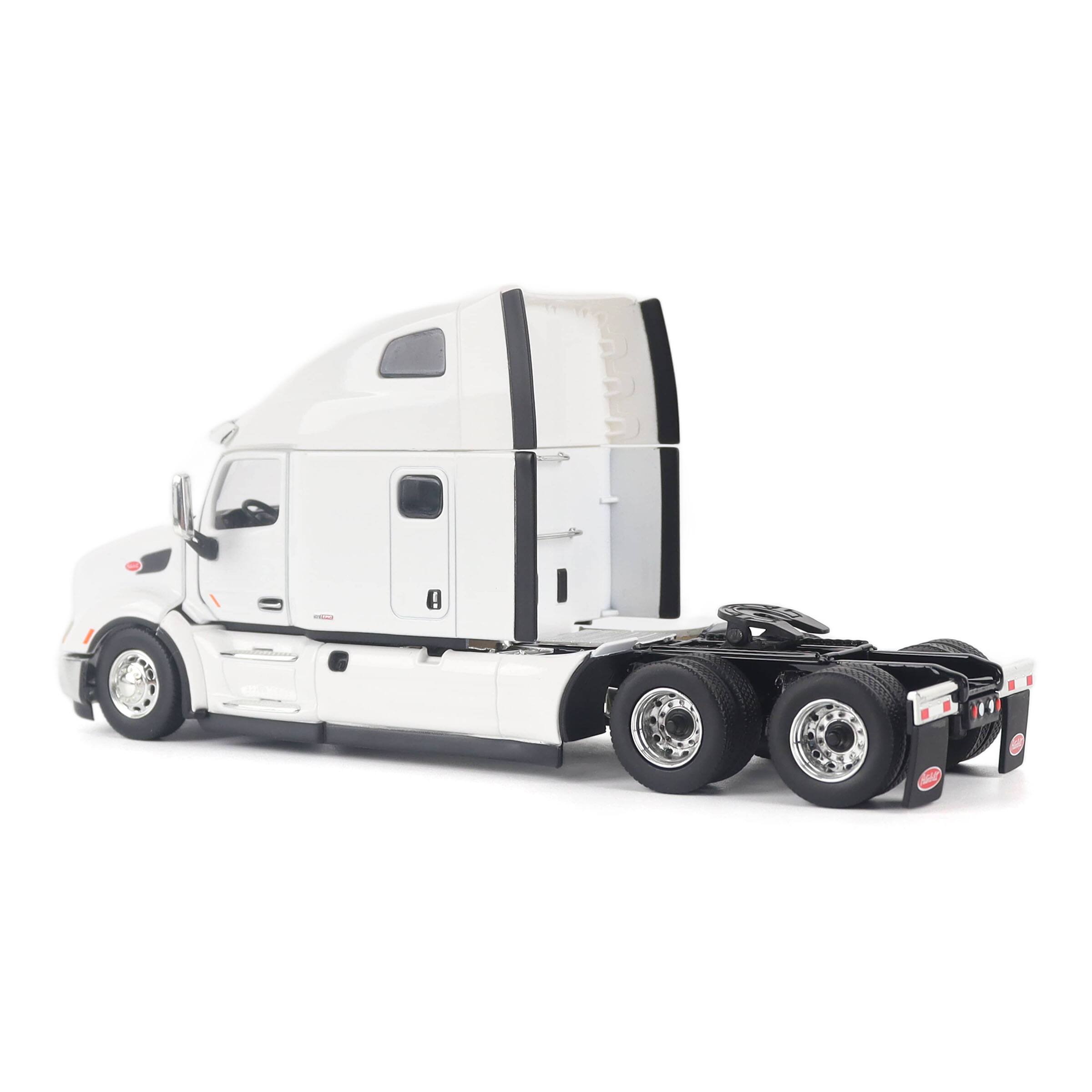Alt View 3. Diecast Masters - Peterbilt 579 Ultraloft Tandem Tractor White w/Great Dane Champion 53ft Dry Cargo Trailer 1/50 Model by Diecast Masters.