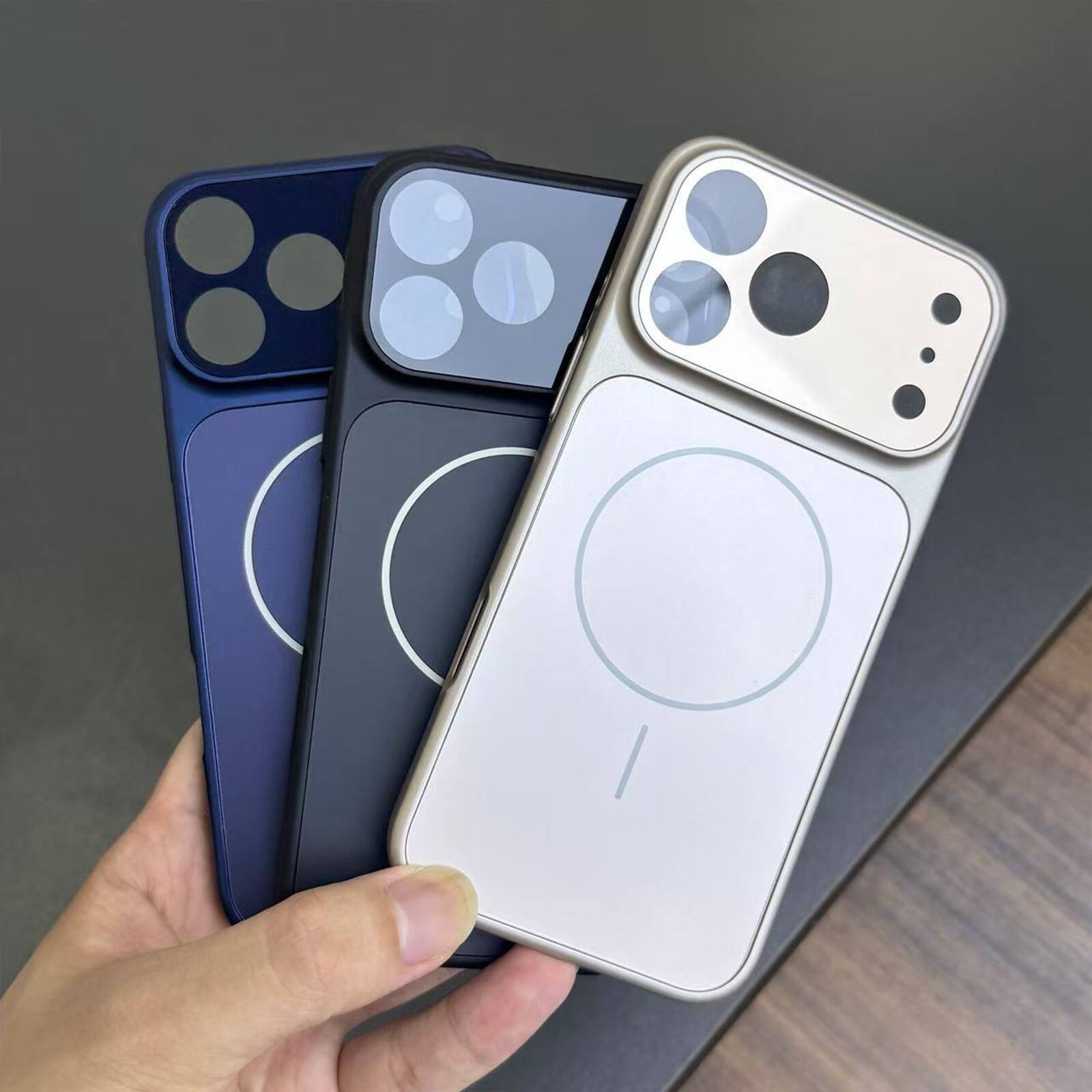 Alt View 4. UUCOVER - Magnetic Case for Apple iPhone 18 Pro Max with Full Camera Lens Protector Cover, Compatible with MagSafe, Matte Cover - Skyblue.