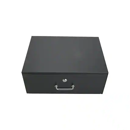 Front. Cables Direct Online - 4U Steel Server Cabinet Case - 19" Rack Mount Locking Storage Drawer for DJ/IT/AV Equipment - Black.