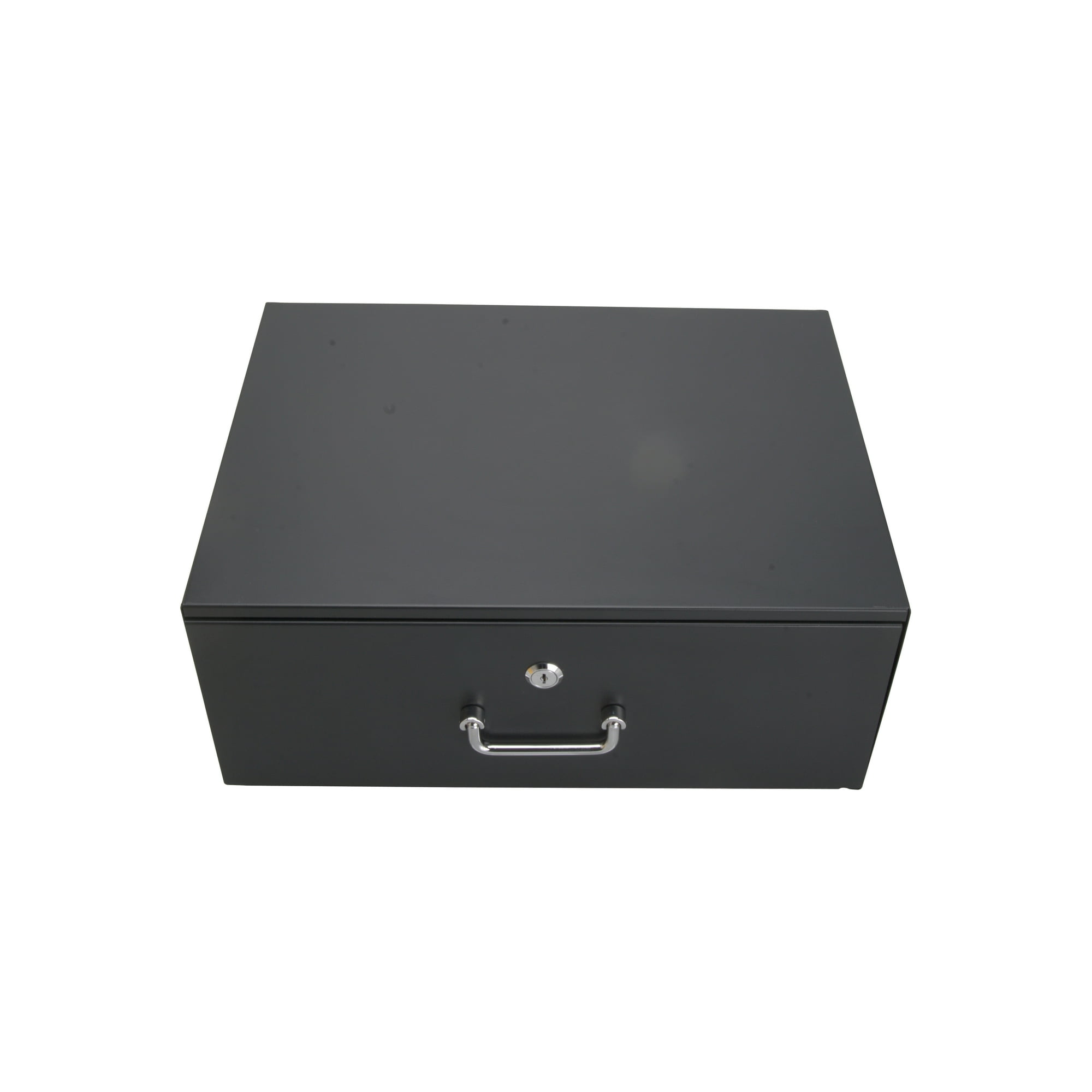 Front. Cables Direct Online - 4U Steel Server Cabinet Case - 19" Rack Mount Locking Storage Drawer for DJ/IT/AV Equipment - Black.