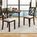 Alt View 4. Costway - Set of 4 Dining Chairs Wood Kitchen Side Chair with Inclined Backrest - Brown + White.