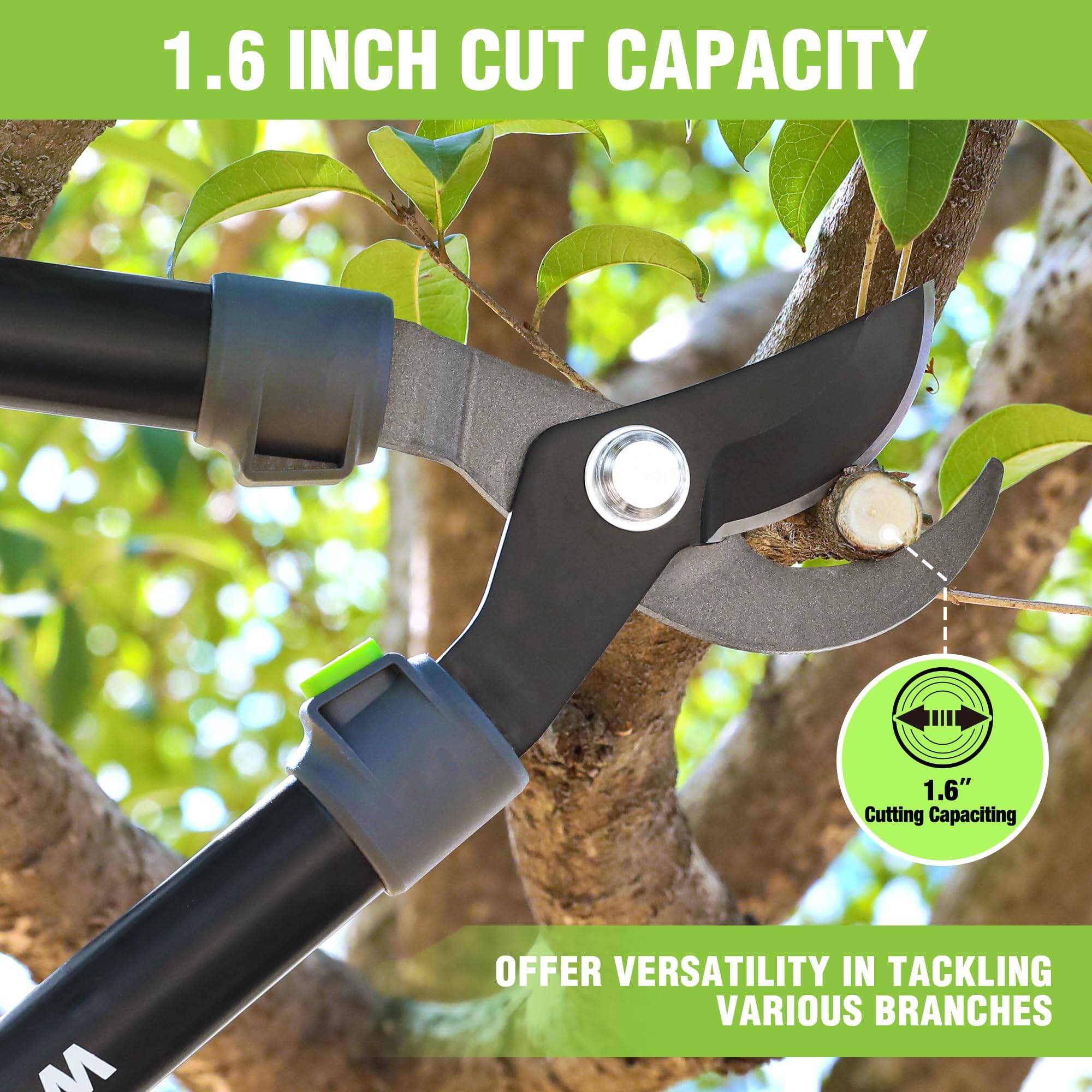 1.6 INCH CUT CAPACITY

OFFER VERSATILITY IN TACKLING VARIOUS BRANCHES

1.6" Cutting Capacity