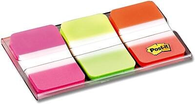 Alt View 6. Post-it -  Tabs, 1" Wide, Assorted Colors, 66 Tabs/Pack  - Assorted.