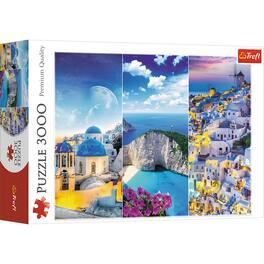 Trefl - Red 3000 Piece Puzzle - Greek holidays