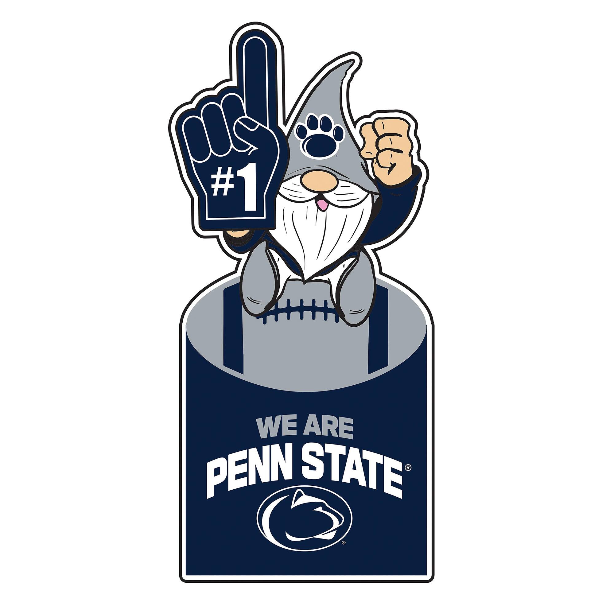 Penn State Nittany Lions 30" Metal Gnome 3-in-1 Outdoor Yard Sign