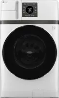 GE Profile - 4.6 Cu. Ft. UltraFast Combo Electric Washer & Dryer with Steam and Ventless Heat Pump Technology - White - Front_Zoom