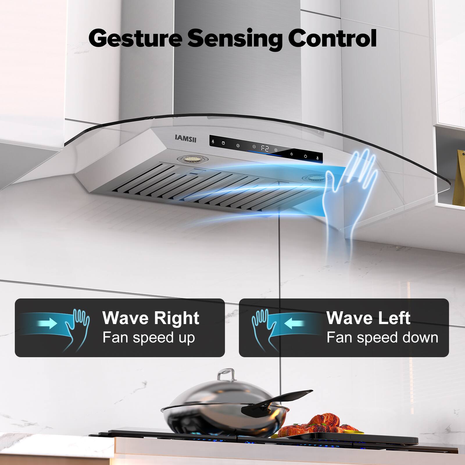 Gesture Sensing Control

Wave Right
Fan speed up

Wave Left
Fan speed down