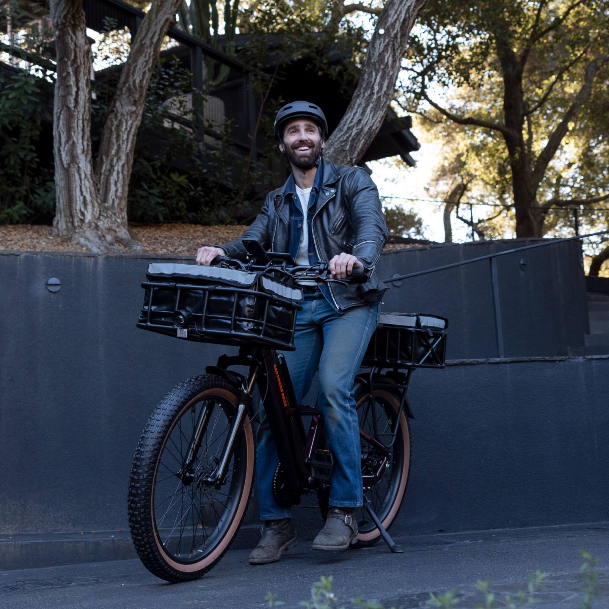 Alt View 14. Rad Power Bikes - Radster Trail - Ebike w/ 65 miles max operating range & 28 mph max speed - Copper Red.