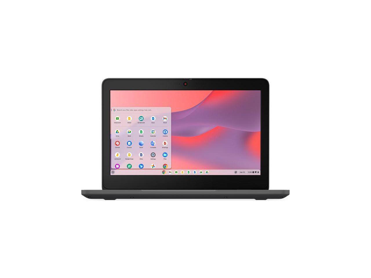 Alt View 8. Lenovo - Lenovo 100e Chromebook Gen 4 11.6" - Intel N100 - 8GB - 64GB - ChromeOS - Graphite Gray - Gray.