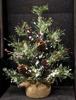 BreeBe - Snowy Brush Pine Tree - Multicolor