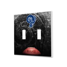 Keyscaper - Los Angeles Rams Legendary Design Double Toggle Lightswitch Plate - Multicolor