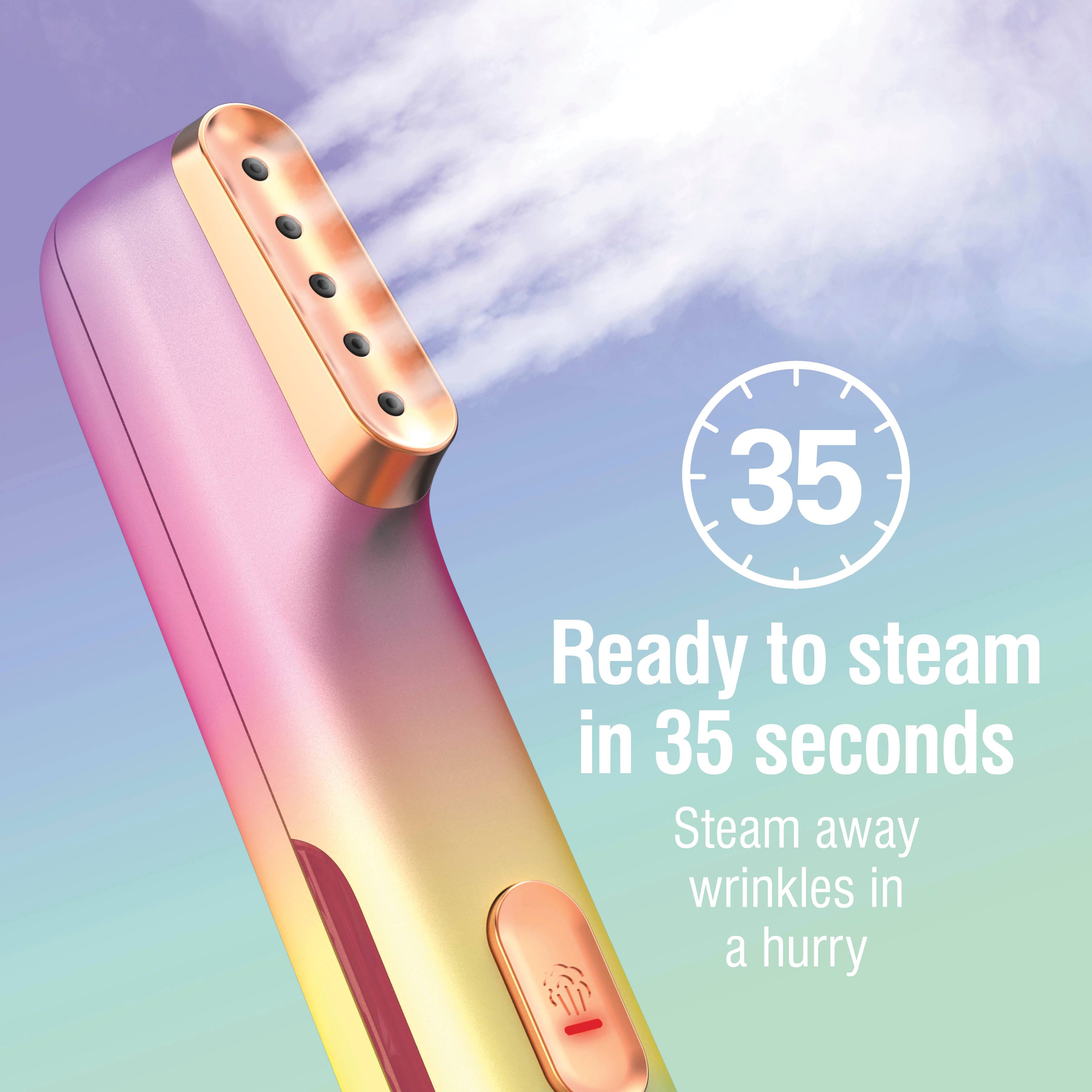 35  
Ready to steam in 35 seconds  
Steam away wrinkles in a hurry