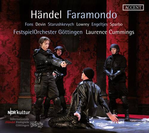 Händel Farandolo  
Fons Devin Starushkevych Lowrey Engeltjes Sparbo  
FestspielOrchester Göttingen Laurence Cummings  

NDR kultur  
Internationale Händel Festspiele Göttingen  

ACCENT