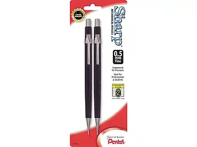 Sharp Pencils 0.5 mm Fine
Engineered for Precision
Ideal for Professionals & Students
Pentel