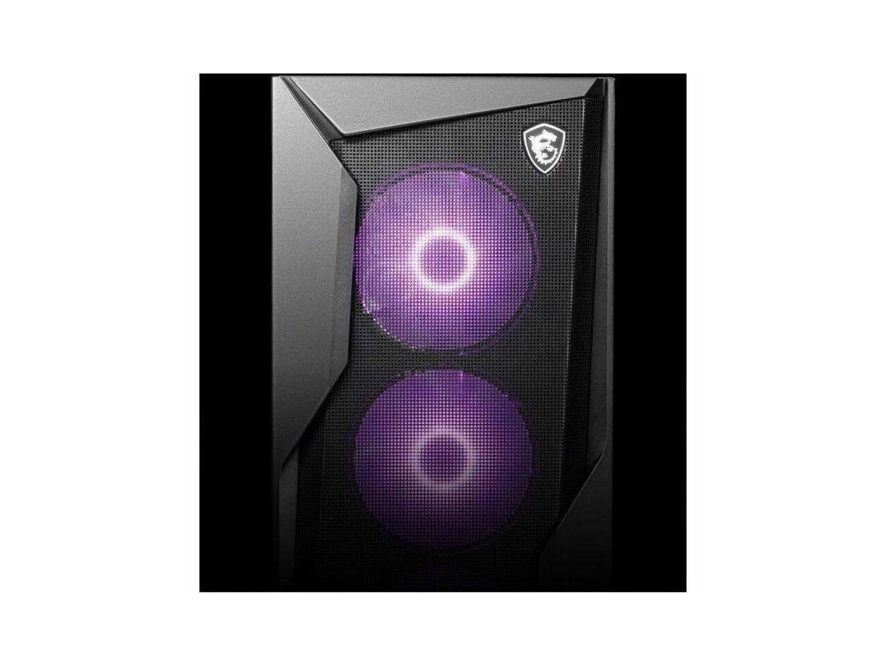 Alt View 2. MSI - MSI Codex Z2 C8TA-489US Gaming PC - AMD Ryzen 5 8400F, 8 GB, 500 GB NVMe SSD, RTX 3050, Wi-Fi 6E - Black.