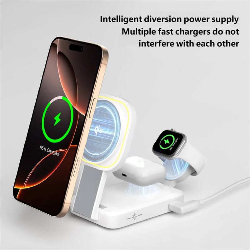 Intelligent diversion power supply  
Multiple fast chargers do not interfere with each other  
85% Charged