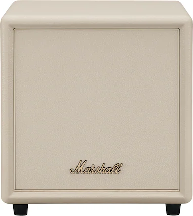 Front. Marshall - Heston Sub 200 Subwoofer with Deep Bass and Bluetooth LE Connectivity for TV / Movies / Music - Cream.