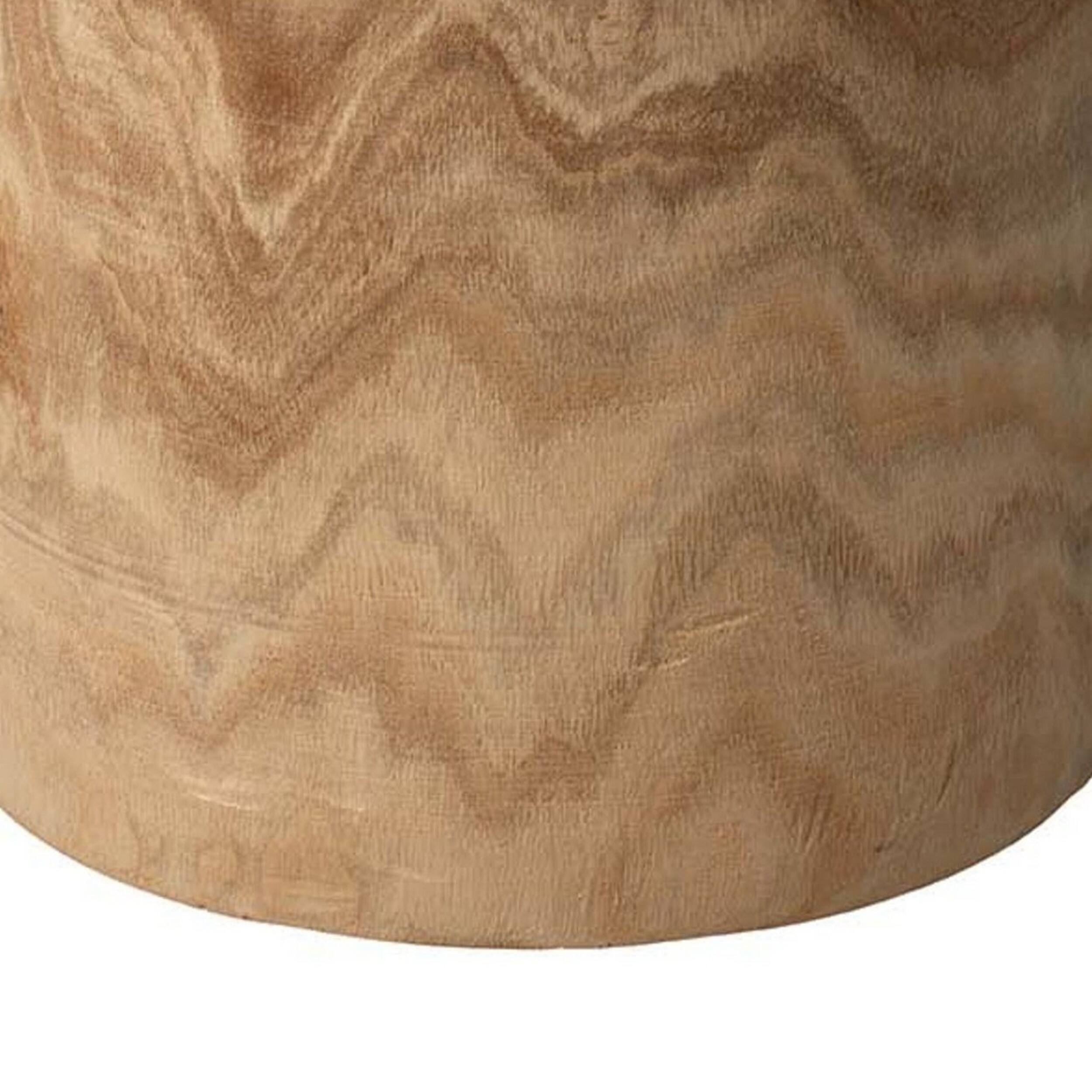Manhattan Lane 18 Inch Modern Side End Table, Round Surface, Paulownia ...