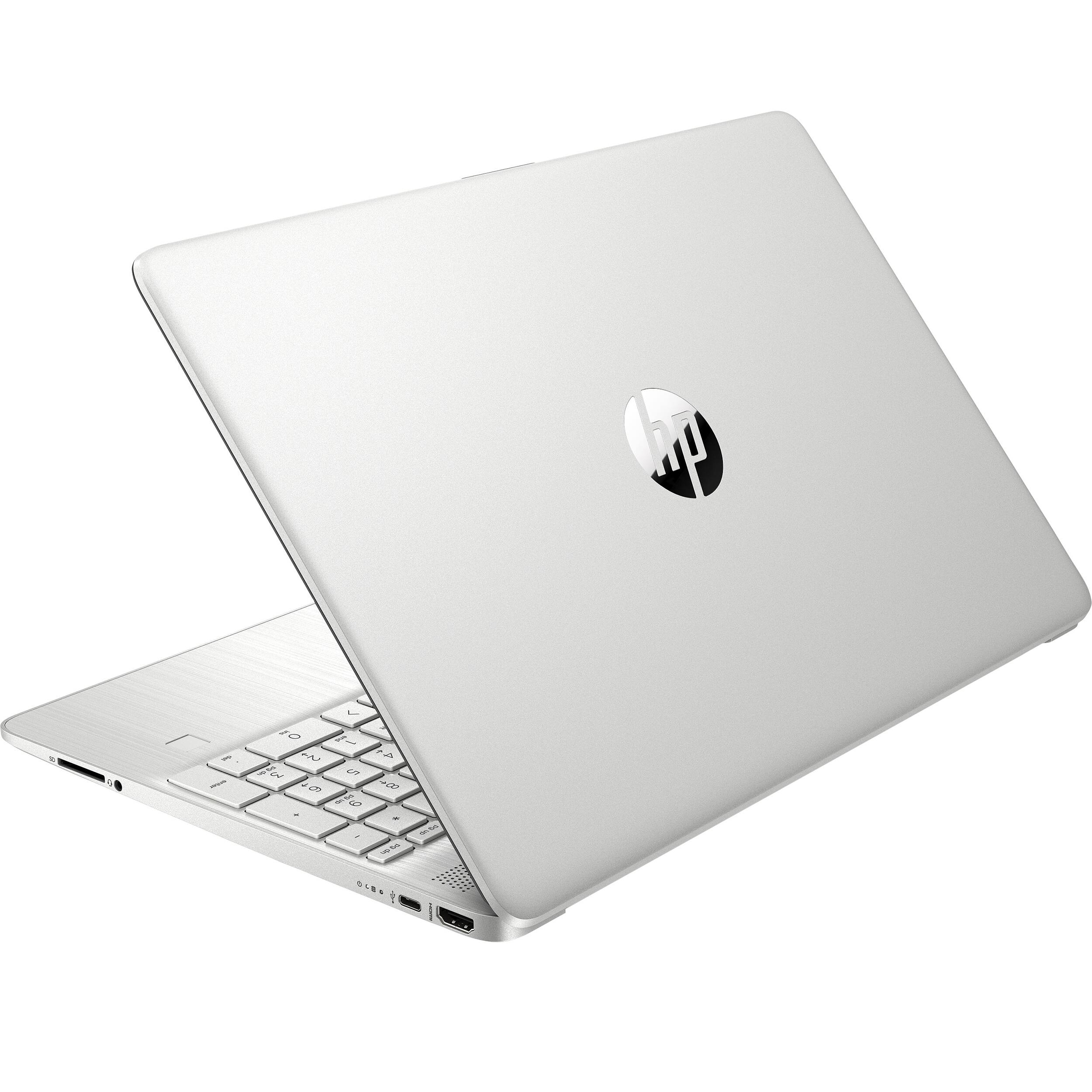 Alt View 3. HP - HP 15.6" FHD IPS Touchscreen Laptop, Intel i7-1255U, 64GB DDR4 RAM, 2TB SSD,Intel Iris Xe Graphics,Win 11,Silver - Silver.