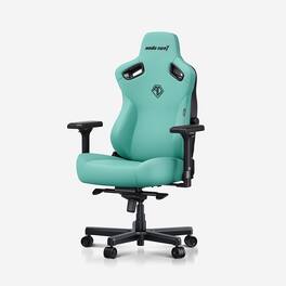 AndaSeat - Kaiser 3 Ergonomic Computer Gaming Chair with PVC Leather, Lumbar Support, Magnetic Headrest & 4D Armrests - XL Size - Robin Egg Blue