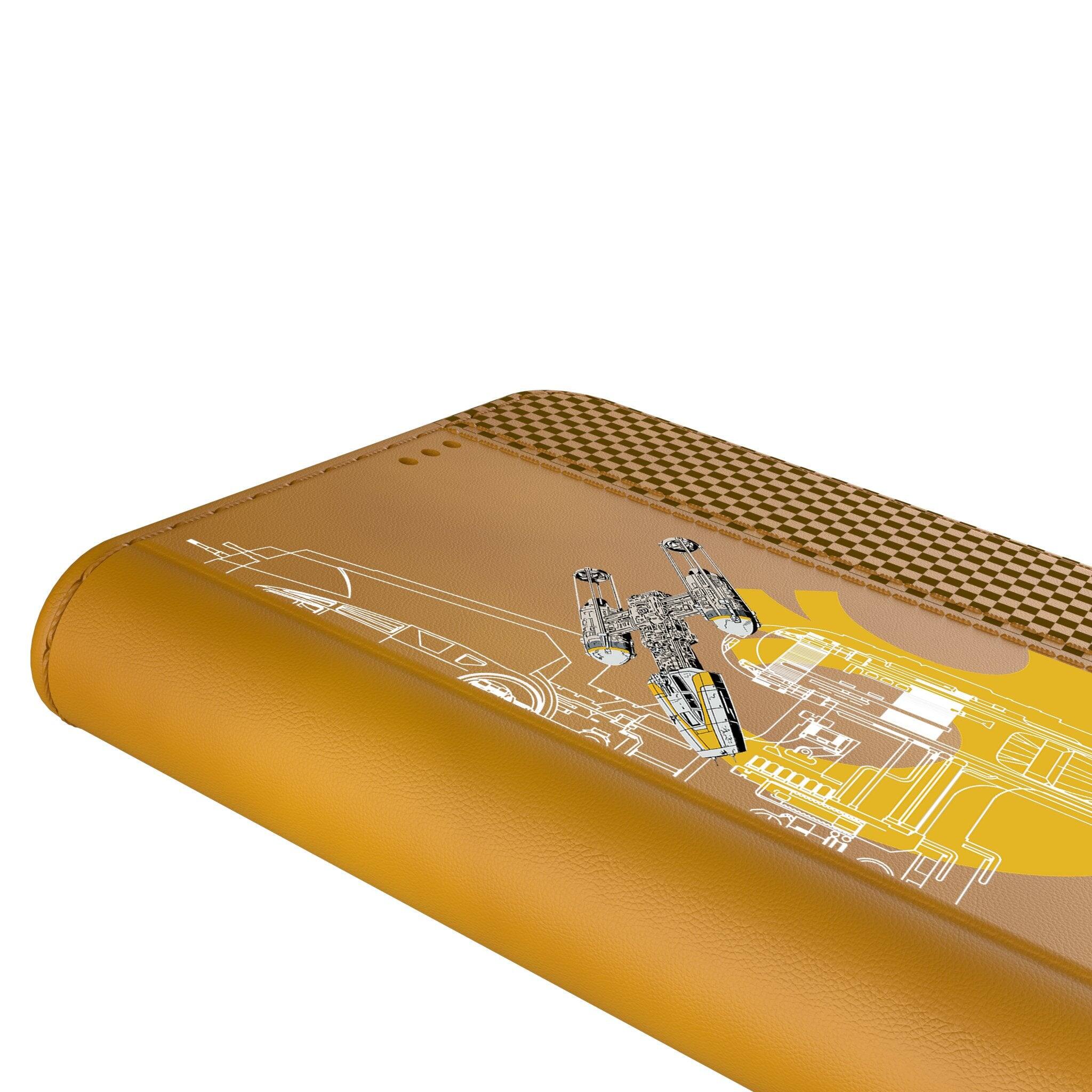 Alt View 1. Keyscaper - Star Wars: A New Hope FactionTech Folio Phone Case - Apple iPhone 14 - Y-Wing.