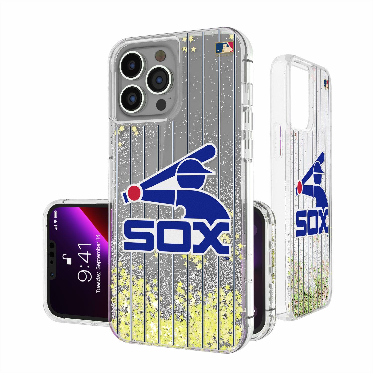 Keyscaper - MLB - Chicago White Sox 1976-1981 Cooperstown Pinstripe iPhone Glitter Case - 13 Pro - Multicolor price history on PriceWatchPro